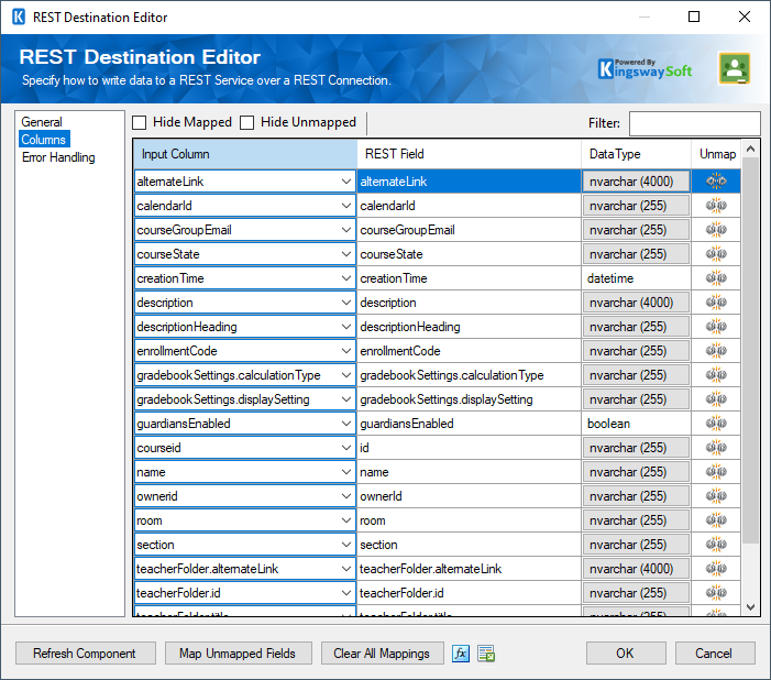 Google Classroom Rest Destination Component - Columns.png